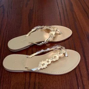 J. Crew Gold Sandals